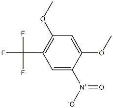 1,5-dimethoxy-2-nitro-4-(trifluoromethyl)benzene 化学構造式