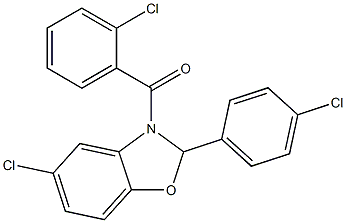 [5-chloro-2-(4-chlorophenyl)-2,3-dihydro-1,3-benzoxazol-3-yl](2-chlorophenyl)methanone
