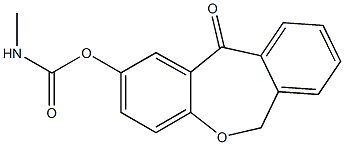 11-oxo-6,11-dihydrodibenzo[b,e]oxepin-2-yl N-methylcarbamate Struktur