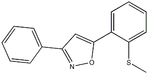 methyl 2-(3-phenyl-5-isoxazolyl)phenyl sulfide Structure