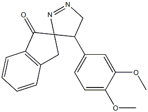  4',5'-dihydro-4'-(3,4-dimethoxyphenyl)-spiro[indene-2(1H),3'-[3H]pyrazol]-1-one