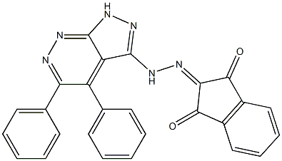 2-[2-(4,5-diphenyl-1H-pyrazolo[3,4-c]pyridazin-3-yl)hydrazono]indane-1,3-dione