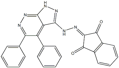  2-[2-(4,5-diphenyl-1H-pyrazolo[3,4-c]pyridazin-3-yl)hydrazono]indane-1,3-dione