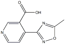 4-(5-methyl-1,2,4-oxadiazol-3-yl)nicotinic acid Struktur