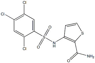 3-{[(2,4,5-trichlorophenyl)sulfonyl]amino}thiophene-2-carboxamide Structure