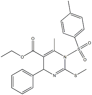 ethyl 6-methyl-1-[(4-methylphenyl)sulfonyl]-2-(methylthio)-4-phenyl-1,4-dihydropyrimidine-5-carboxylate