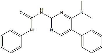 N-[4-(dimethylamino)-5-phenyl-2-pyrimidinyl]-N'-phenylurea Structure