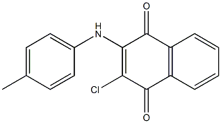 2-chloro-3-(4-toluidino)-1,4-dihydronaphthalene-1,4-dione