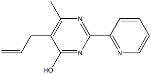 5-allyl-6-methyl-2-(2-pyridyl)pyrimidin-4-ol Structure