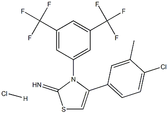 4-(4-chloro-3-methylphenyl)-3-[3,5-di(trifluoromethyl)phenyl]-2,3-dihydro-1,3-thiazol-2-imine hydrochloride