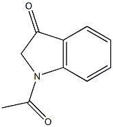 1-acetylindolin-3-one Struktur