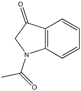 1-acetylindolin-3-one,,结构式