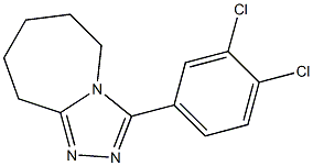 3-(3,4-dichlorophenyl)-6,7,8,9-tetrahydro-5H-[1,2,4]triazolo[4,3-a]azepine,,结构式