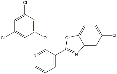 5-chloro-2-[2-(3,5-dichlorophenoxy)-3-pyridinyl]-1,3-benzoxazole