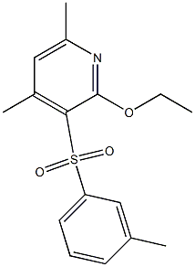 2-ethoxy-4,6-dimethyl-3-[(3-methylphenyl)sulfonyl]pyridine