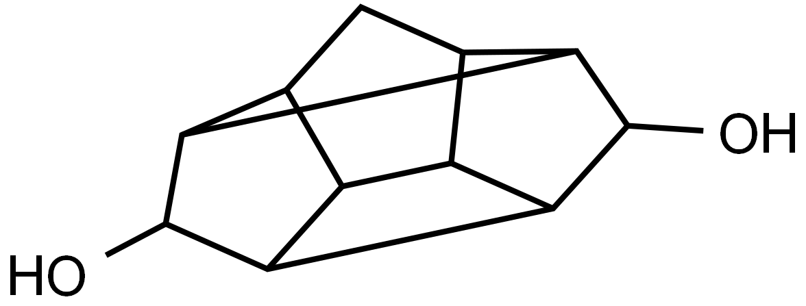 pentacyclo[5.4.0.0~2,6~.0~3,10~.0~5,9~]undecane-8,11-diol,,结构式