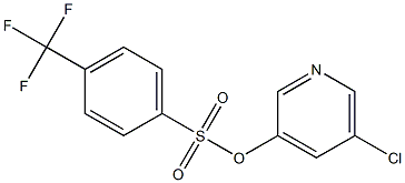 5-chloro-3-pyridyl 4-(trifluoromethyl)benzene-1-sulfonate Structure