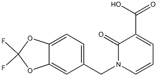 1-[(2,2-difluoro-1,3-benzodioxol-5-yl)methyl]-2-oxo-1,2-dihydro-3-pyridinecarboxylic acid