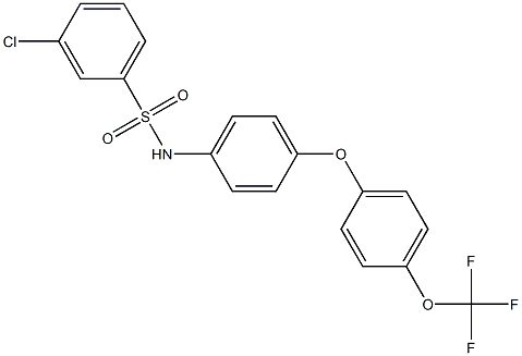  N1-{4-[4-(trifluoromethoxy)phenoxy]phenyl}-3-chlorobenzene-1-sulfonamide