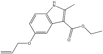 ethyl 5-(allyloxy)-2-methyl-1H-indole-3-carboxylate Struktur