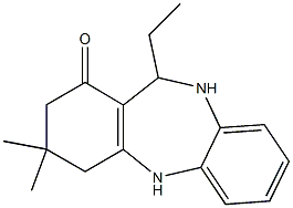 11-ethyl-3,3-dimethyl-2,3,4,5,10,11-hexahydro-1H-dibenzo[b,e][1,4]diazepin-1-one Structure