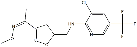 1-[5-({[3-chloro-5-(trifluoromethyl)-2-pyridinyl]amino}methyl)-4,5-dihydro-3-isoxazolyl]-1-ethanone O-methyloxime