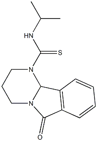 N1-isopropyl-6-oxo-1,2,3,4,6,10b-hexahydropyrimido[2,1-a]isoindole-1-carbothioamide 结构式