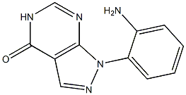 1-(2-aminophenyl)-1,5-dihydro-4H-pyrazolo[3,4-d]pyrimidin-4-one 结构式