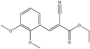 ethyl 2-cyano-3-(2,3-dimethoxyphenyl)acrylate Structure