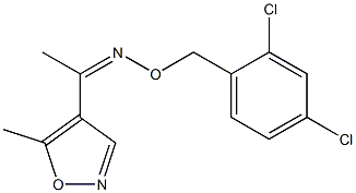 1-(5-methyl-4-isoxazolyl)-1-ethanone O-(2,4-dichlorobenzyl)oxime Structure