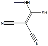 2-[(methylamino)(sulfanyl)methylene]malononitrile Struktur