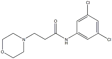 N1-(3,5-dichlorophenyl)-3-morpholinopropanamide 化学構造式