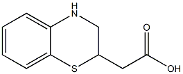 3,4-dihydro-2H-1,4-benzothiazin-2-ylacetic acid Struktur