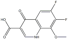 6,7-Difluoro-1,4-Dihydro-8-Methoxy-4-Oxo-3-Quinoline Carboxylic Acid Structure