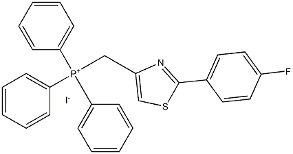 ((2-(4-fluorophenyl)thiazol-4-yl)methyl)triphenylphosphonium iodide 结构式