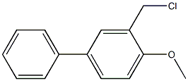 (2-methoxy(5-phenyl)phenyl)methylchloride Structure