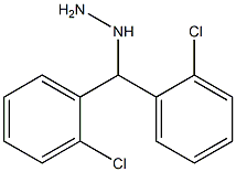 (bis(2-chlorophenyl)methyl)hydrazine 化学構造式