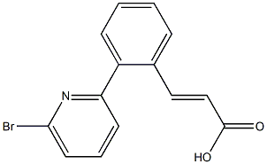 (E)-3-(2-(6-bromopyridin-2-yl)phenyl)acrylic acid Structure