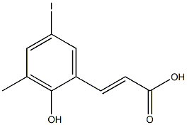 (E)-3-(2-hydroxy-5-iodo-3-methylphenyl)acrylic acid Structure
