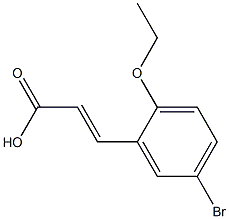 (E)-3-(5-bromo-2-ethoxyphenyl)acrylic acid Structure