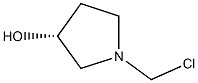 (R)-1-(chloromethyl)pyrrolidin-3-ol,,结构式