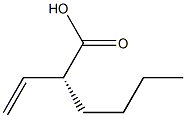 (R)-2-vinylhexanoic acid 化学構造式