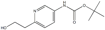 [6-(2-Hydroxy-ethyl)-pyridin-3-yl]-carbamic acid tert-butyl ester Structure