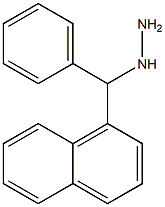 1-((naphthalen-1-yl)(phenyl)methyl)hydrazine Structure