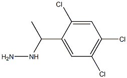 1-(1-(2,4,5-trichlorophenyl)ethyl)hydrazine Structure