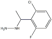1-(1-(2-chloro-6-fluorophenyl)ethyl)hydrazine,,结构式