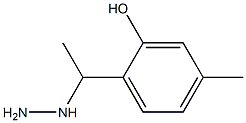 1-(1-(2-hydroxy-4-methylphenyl)ethyl)hydrazine Structure