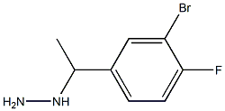 1-(1-(3-bromo-4-fluorophenyl)ethyl)hydrazine Structure