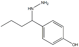 1-(1-(4-hydroxyphenyl)butyl)hydrazine 化学構造式