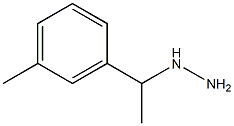 1-(1-m-tolylethyl)hydrazine 化学構造式